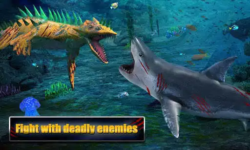 Play Angry Shark Adventures 3D as an online game Angry Shark Adventures 3D with UptoPlay