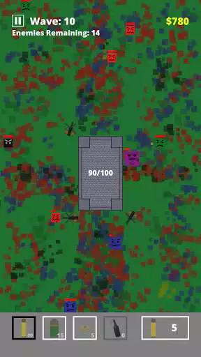 Play Angry Squares Defense as an online game Angry Squares Defense with UptoPlay