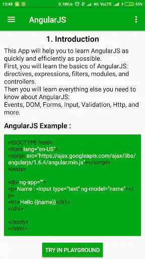 Play AngularJS Playground as an online game AngularJS Playground with UptoPlay