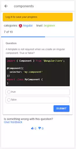 Play Angular Tests and Quizzes as an online game Angular Tests and Quizzes with UptoPlay