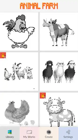 Play Animal Farm Pixel Art  and enjoy Animal Farm Pixel Art with UptoPlay
