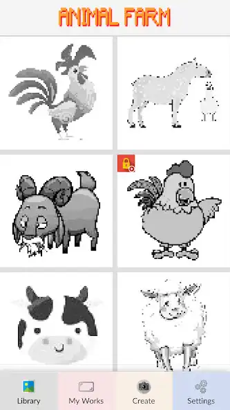 Play Animal Farm Pixel Art as an online game Animal Farm Pixel Art with UptoPlay