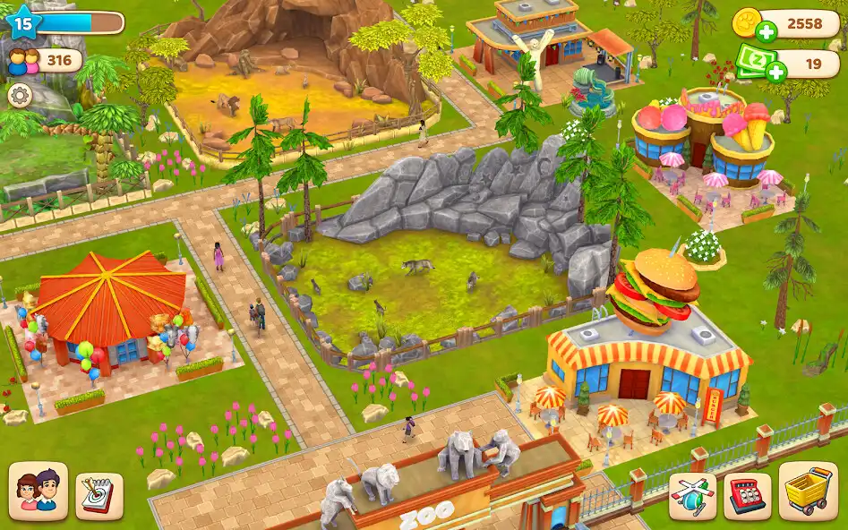 Play Animal Garden: Zoo and Farm as an online game Animal Garden: Zoo and Farm with UptoPlay