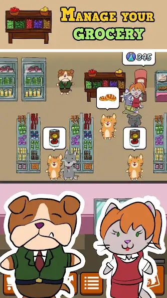 Play Animal Grocery - Idle Game  and enjoy Animal Grocery - Idle Game with UptoPlay