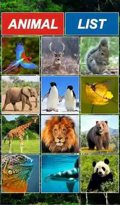 Play AnimalList -Listing of Animals Play AnimalList -Listing of Animals