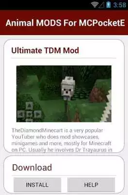 Play Animal MODS For MCPocketE