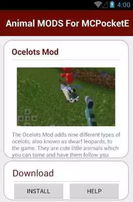 Play Animal MODS For MCPocketE