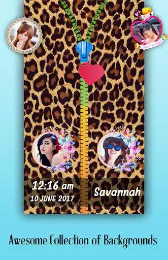 Play Animal Print Zipper Lock Screen  and enjoy Animal Print Zipper Lock Screen with UptoPlay