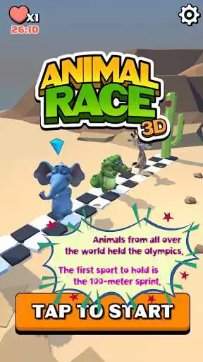Play Animal Race 3D  and enjoy Animal Race 3D with UptoPlay
