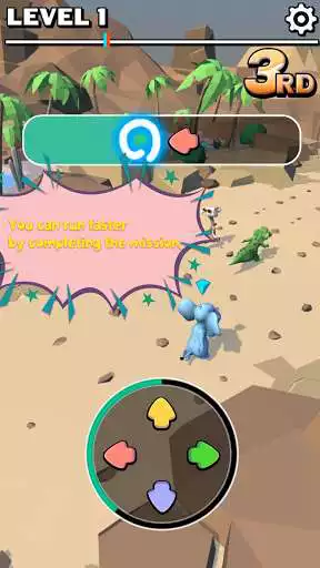 Play Animal Race 3D as an online game Animal Race 3D with UptoPlay