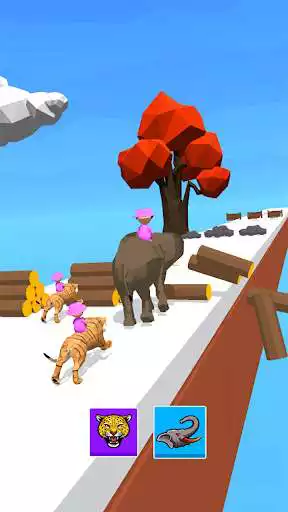 Play Animal Race - Transform Run Animals Switch as an online game Animal Race - Transform Run Animals Switch with UptoPlay