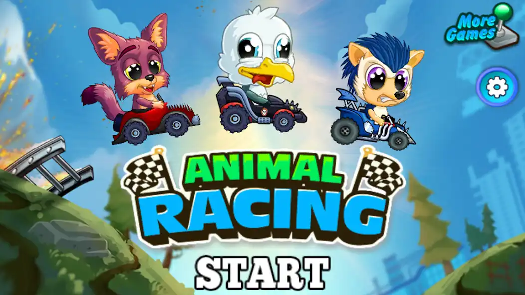 Play animal racing : racing cars  and enjoy animal racing : racing cars with UptoPlay