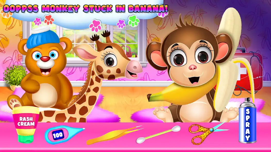 Play Animals Clinic Kids Care Games as an online game Animals Clinic Kids Care Games with UptoPlay