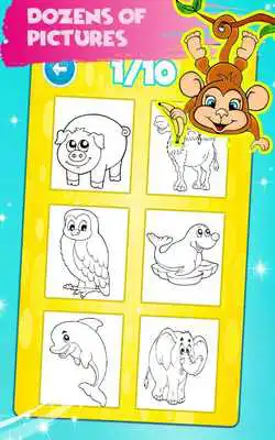 Play Animals Coloring Book Pages: Kids Coloring Games