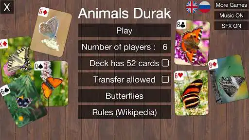 Play Animals Durak Cards Game as an online game Animals Durak Cards Game with UptoPlay