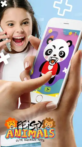 Play Animals feisty - cute squeeze pets joke app as an online game Animals feisty - cute squeeze pets joke app with UptoPlay