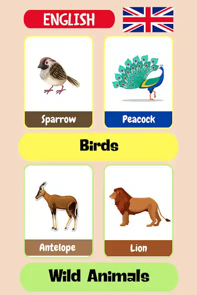 Play Animals Flashcards as an online game Animals Flashcards with UptoPlay
