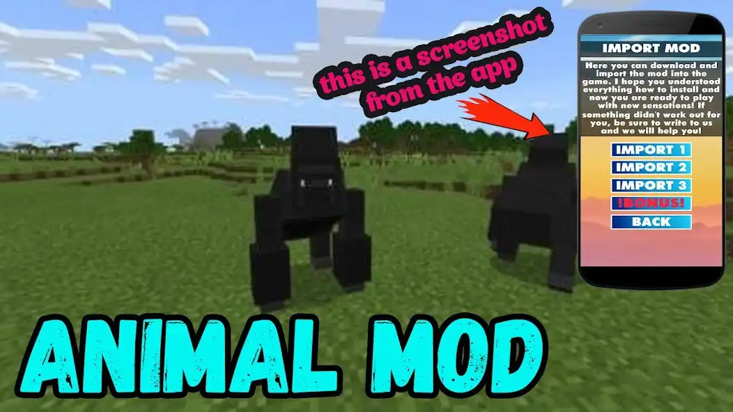Play Animals Mod for MInecraft PE  and enjoy Animals Mod for MInecraft PE with UptoPlay