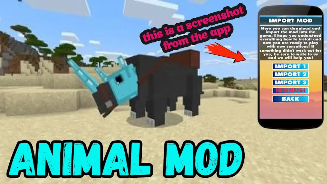 Play Animals Mod for MInecraft PE as an online game Animals Mod for MInecraft PE with UptoPlay
