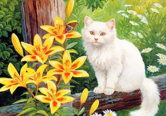 Play Animals Oil Painting Puzzle