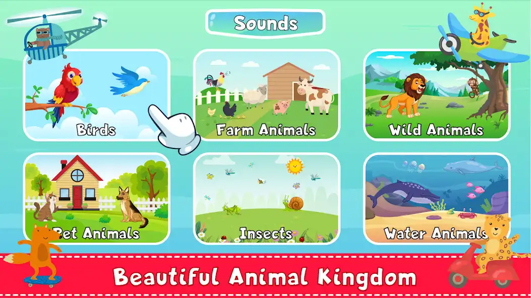 Play Animal Sounds for kid learning as an online game Animal Sounds for kid learning with UptoPlay