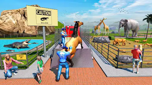 Play Animals Transport Truck Sim as an online game Animals Transport Truck Sim with UptoPlay