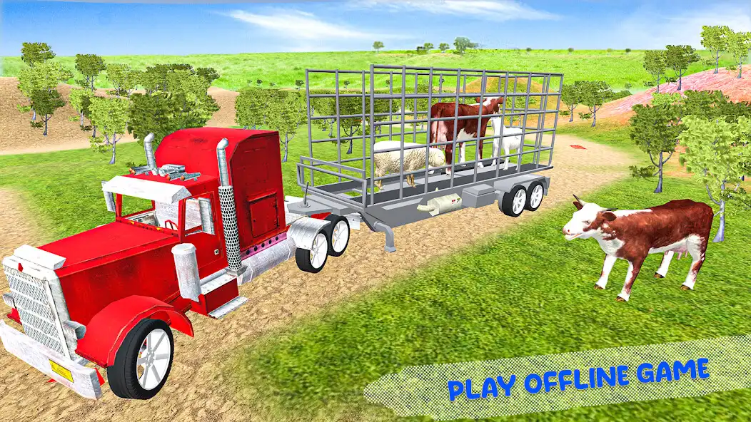 Play Animal Transport 3d truck game as an online game Animal Transport 3d truck game with UptoPlay