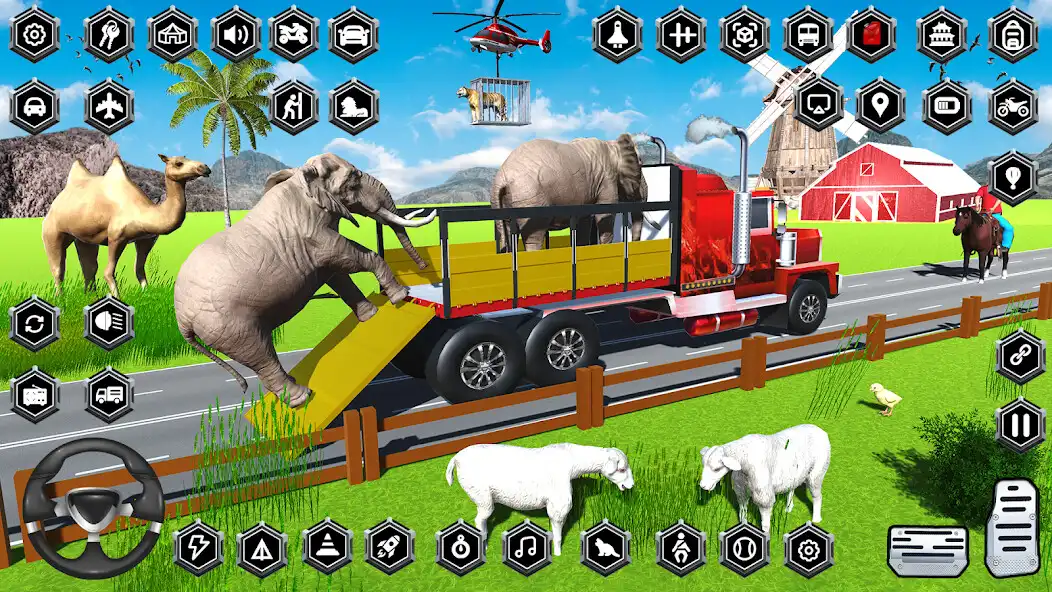 Play Animal Transporter Truck Game as an online game Animal Transporter Truck Game with UptoPlay