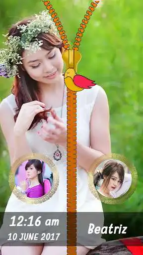 Play Animal Zipper Lock Screen as an online game Animal Zipper Lock Screen with UptoPlay