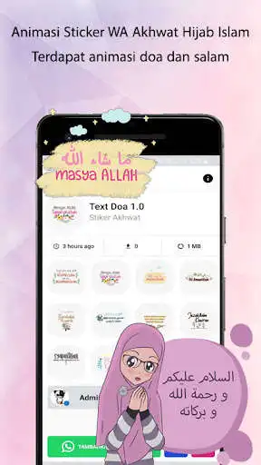 Play Animasi Sticker WA Akhwat Hijab Whatsapp Islam as an online game Animasi Sticker WA Akhwat Hijab Whatsapp Islam with UptoPlay