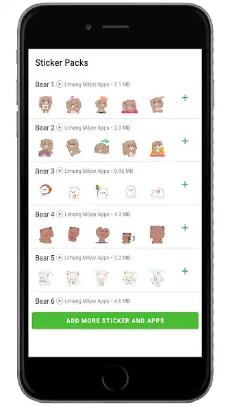 Play Animated Bear WAStickerApps as an online game Animated Bear WAStickerApps with UptoPlay