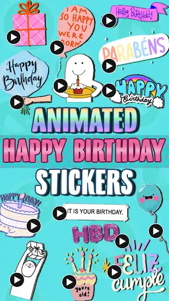 Play Animated Birthday WASticker  and enjoy Animated Birthday WASticker with UptoPlay