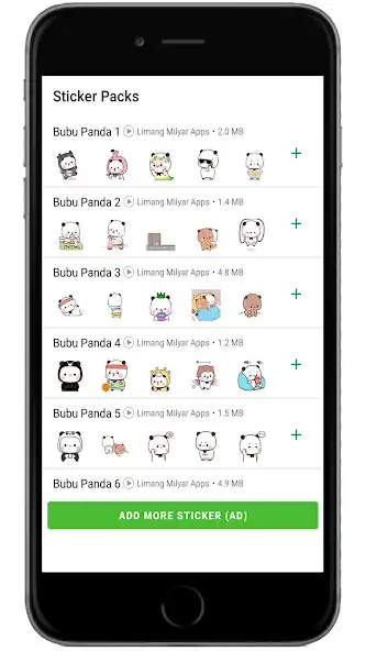 Play Animated Bubu Panda WAStickers as an online game Animated Bubu Panda WAStickers with UptoPlay