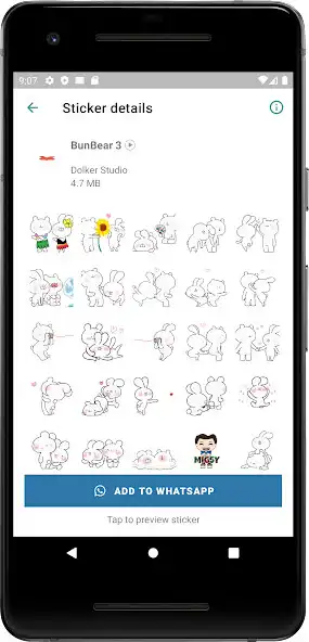 Play Animated Bunbear WAStickerApps  and enjoy Animated Bunbear WAStickerApps with UptoPlay