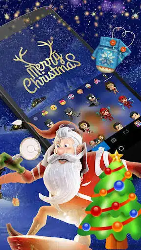 Play Animated Christmas Keyboard Theme as an online game Animated Christmas Keyboard Theme with UptoPlay
