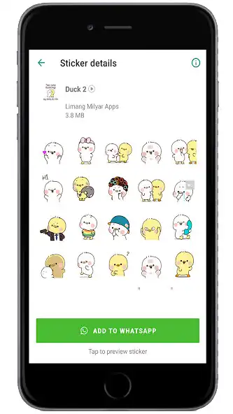 Play Animated Duck WAStickerApps as an online game Animated Duck WAStickerApps with UptoPlay