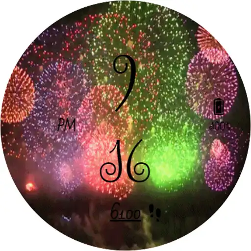 Play Animated Fireworks Watch Face APK