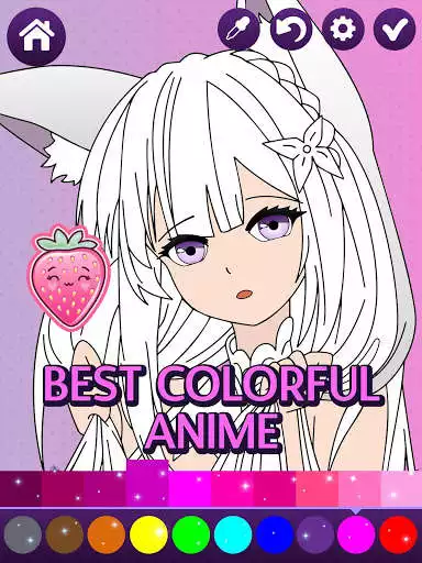 Play Animated Glitter Coloring Book - Anime Manga
