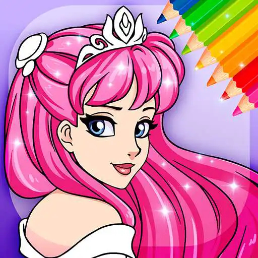 Free play online Animated Glitter Coloring Book - Princess APK Free play online Animated Glitter Coloring Book - Princess APK