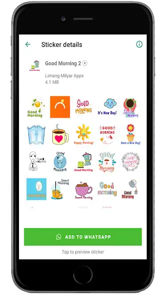 Play Animated Good Morning Sticker as an online game Animated Good Morning Sticker with UptoPlay