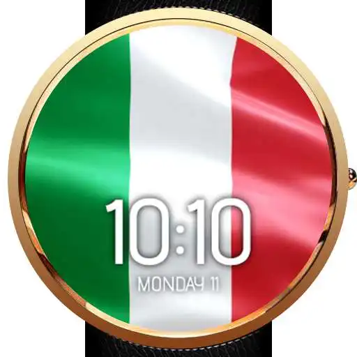 Play Animated Italy Flag Watch Face APK