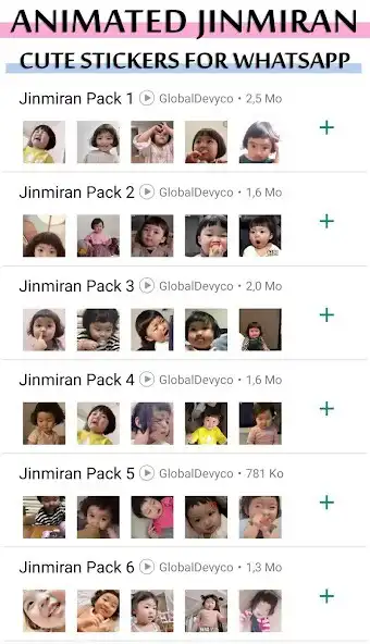Play Animated JinMiran WastickerApp as an online game Animated JinMiran WastickerApp with UptoPlay