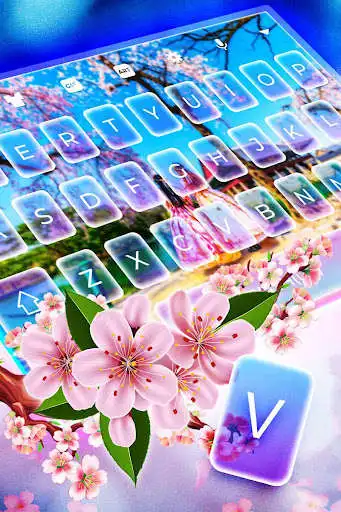 Play Animated Keyboard Theme - Sakura Flower Girl as an online game Animated Keyboard Theme - Sakura Flower Girl with UptoPlay