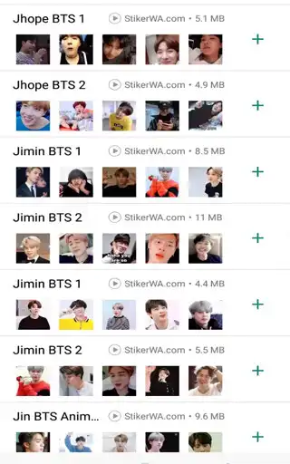 Play Animated KPOP BTS Sticker WA as an online game Animated KPOP BTS Sticker WA with UptoPlay