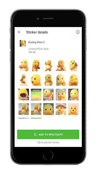 Play Animated Kuning Dino WASticker  and enjoy Animated Kuning Dino WASticker with UptoPlay