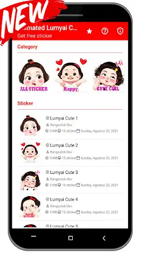Play Animated Lamyai Cute Sticker WAStickerApps  and enjoy Animated Lamyai Cute Sticker WAStickerApps with UptoPlay