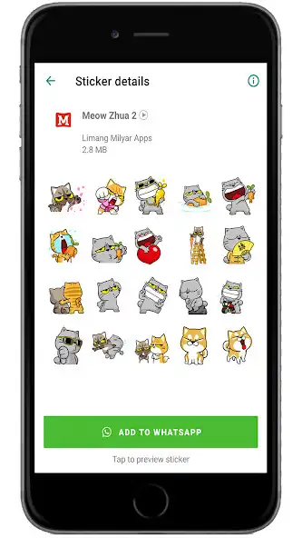 Play Animated Meow Zhua WASticker  and enjoy Animated Meow Zhua WASticker with UptoPlay
