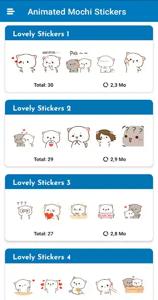 Play Animated Mochi Stickers  and enjoy Animated Mochi Stickers with UptoPlay