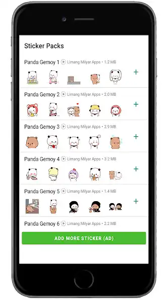 Play Animated Panda Gemoy WASticker as an online game Animated Panda Gemoy WASticker with UptoPlay