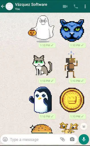 Play Animated Stickers - Pixel Art as an online game Animated Stickers - Pixel Art with UptoPlay